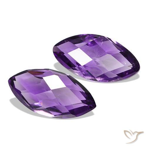 Pedras preciosas de Ametista Medium Light-Violet natural de 1.14 ct, Marquesa, VS