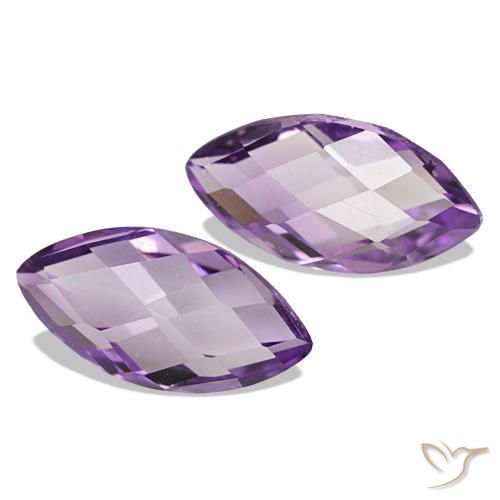 Pedras preciosas de Ametista Violeta Claro-Médio natural de 1.22 ct, Marquesa, VVS-VS