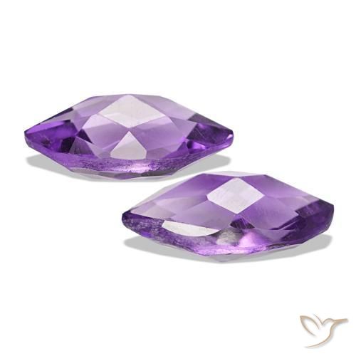 Pedras preciosas de Ametista Violeta-rosa médio natural de 1.12 ct, Marquesa, VS