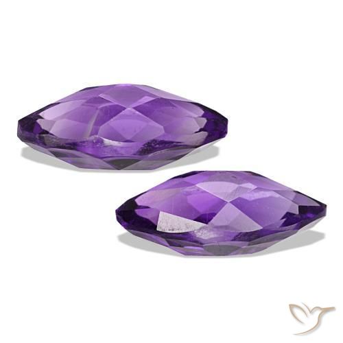 Pedras preciosas de Ametista Medium Light-Violet natural de 1.20 ct, Marquesa, VVS-VS