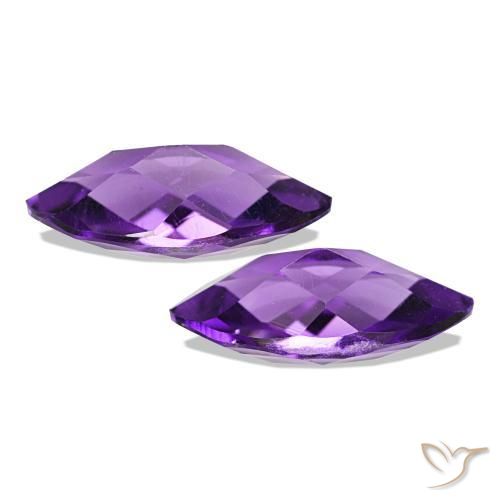 Pedras preciosas de Ametista Medium Light-Violet natural de 1.05 ct, Marquesa, VVS-VS