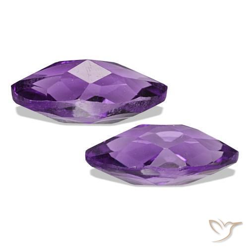 Pedras preciosas de Ametista Violeta-rosa médio natural de 1.25 ct, Marquesa, VS