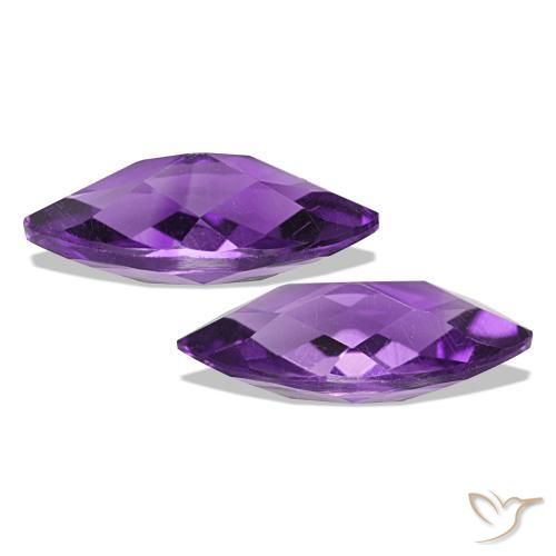 Pedras preciosas de Ametista Medium Light-Violet natural de 1.03 ct, Marquesa, VVS-VS