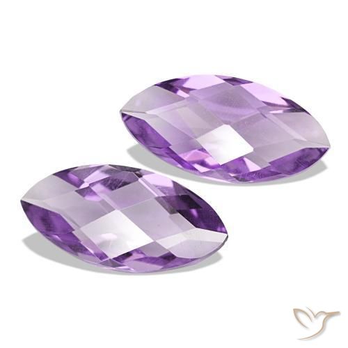Pedras preciosas de ametista violeta natural de 1,02 ct, marquise, VVS-VS