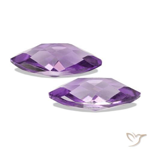 Pedras preciosas de ametista violeta natural de 1,02 ct, marquise, VVS-VS