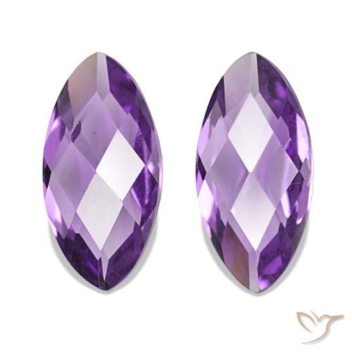 Pedras preciosas de Ametista Violeta Profundo natural de 1.03 ct, Marquesa, VVS-VS