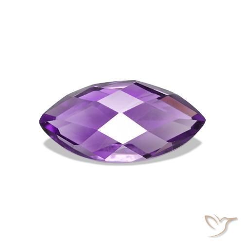 Ametista Violeta médio Natural 0.65ct, Marquesa, VVS