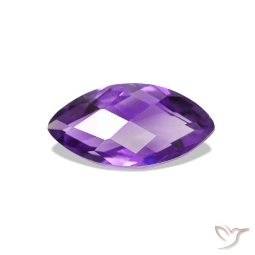 Ametista Violeta Vívido Natural 0.58ct, Marquesa, VVS-VS