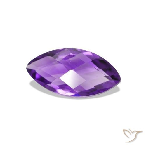Ametista Violeta Vívido Natural 0.58ct, Marquesa, VVS-VS