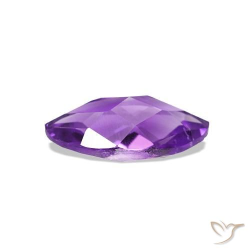 Ametista Violeta Vívido Natural 0.58ct, Marquesa, VVS-VS