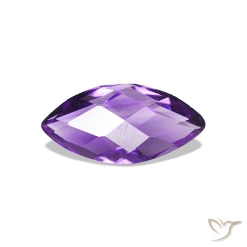 Ametista Violeta Intenso Natural 0.56ct, Marquesa, VVS-VS