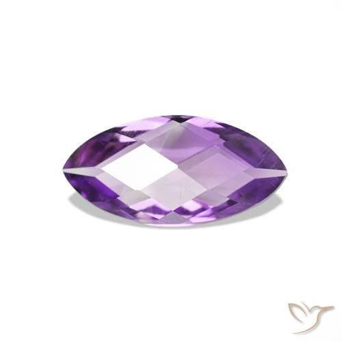 Ametista Violeta médio Natural 0.51ct, Marquesa, VVS-VS