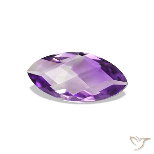 Ametista Violeta médio Natural 0.51ct, Marquesa, VVS-VS