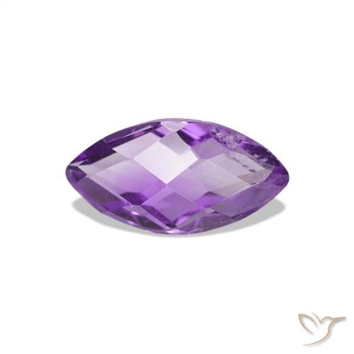 Ametista Violeta médio Natural 0.56ct, Marquesa, VS