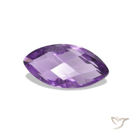 Ametista Violeta Púrpura Natural 0.62ct, Marquesa, VVS-VS