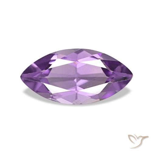 0.92ct Medium Light Purplish-Violet Ametista Pedras Preciosas, Marquesa, VS