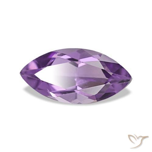 Ametista violeta natural 0,92ct, marquise, VS