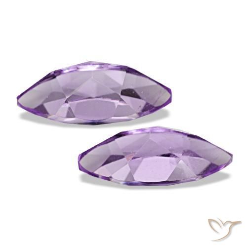 Pedras preciosas de Ametista Violeta médio natural de 1.94 ct, Marquesa, VS
