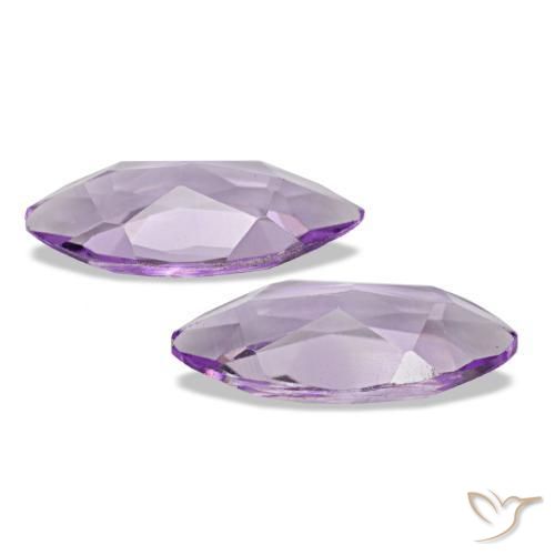 Pedras preciosas de Ametista Violeta rosado natural de 1.56 ct, Marquesa, VVS-VS