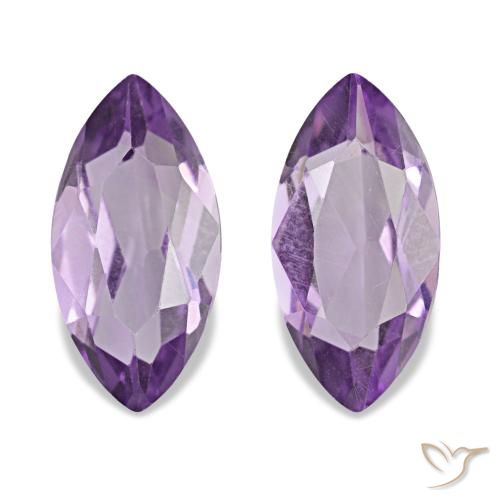 Pedras preciosas de Ametista Violeta médio natural de 1.94 ct, Marquesa, VVS-VS