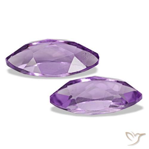 Pedras preciosas de Ametista Violeta médio natural de 2.16 ct, Marquesa, VS