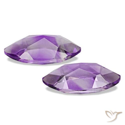 Pedras preciosas de Ametista Violeta-rosa médio natural de 1.90 ct, Marquesa, VS