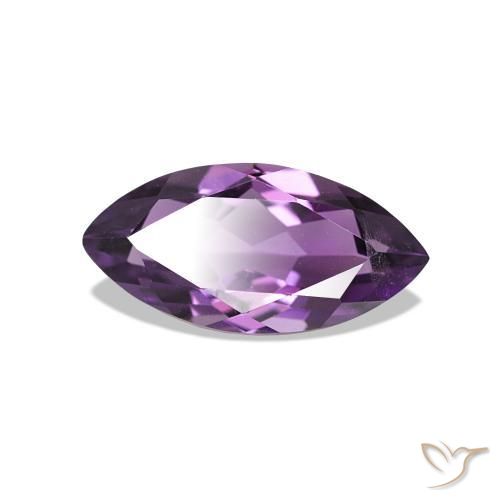 Ametista Violeta médio Natural 1.02ct, Marquesa, VVS-VS