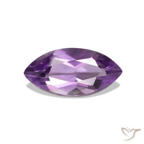 Ametista Violeta médio Natural 1.06ct, Marquesa, VVS-VS