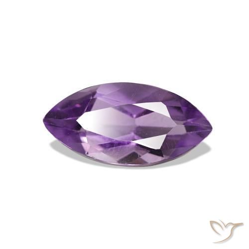 Ametista Violeta médio Natural 1.06ct, Marquesa, VVS-VS