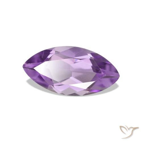 Ametista Violeta Púrpura Médio Natural 1.02ct, Marquesa, VVS-VS