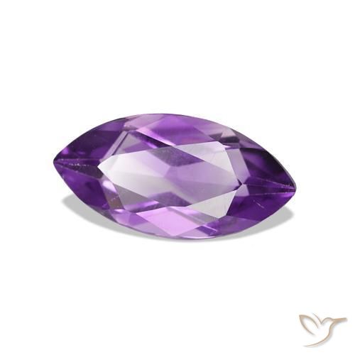 Ametista Violeta-rosa médio Natural 0.96ct, Marquesa, VVS-VS