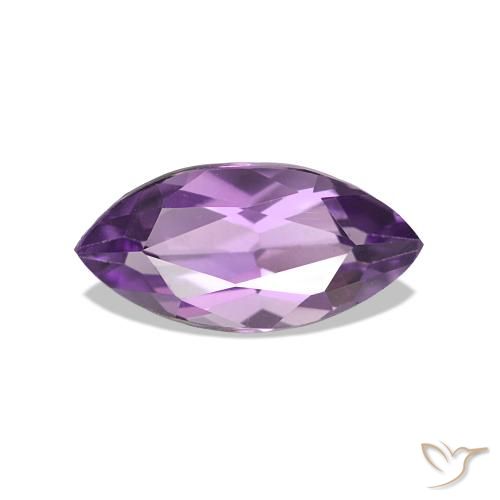 Ametista Violeta médio Natural 0.98ct, Marquesa, VVS-VS