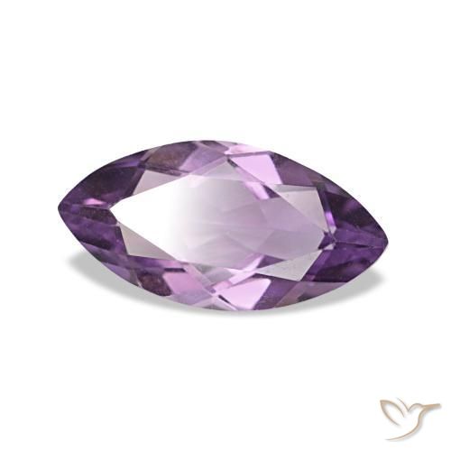 Ametista violeta natural 0,91ct, marquise, VVS-VS