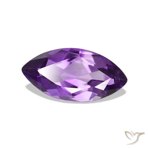 Ametista Violeta médio Natural 0.90ct, Marquesa, VVS-VS