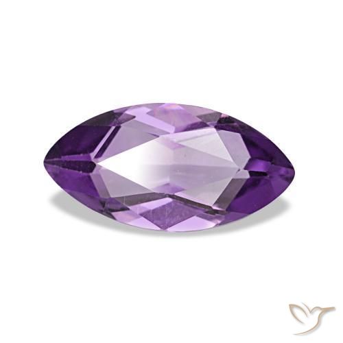 Ametista Violeta Púrpura Profundo Natural 1,05ct, Marquesa, VVS-VS