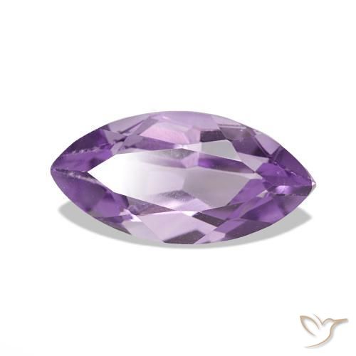 Ametista Violeta-rosa médio Natural 1.18ct, Marquesa, VS
