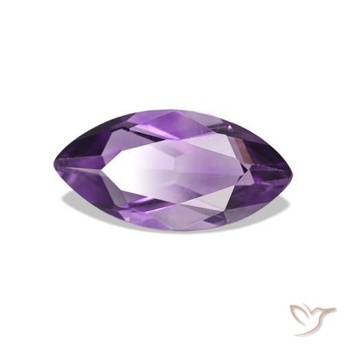 Ametista violeta natural 0,97ct, marquise, VS