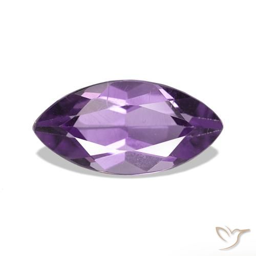 Ametista Violeta médio Natural 1.07ct, Marquesa, VS