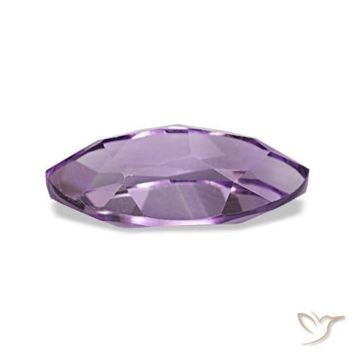 Ametista violeta claro-médio natural 1,02ct, marquise, VVS
