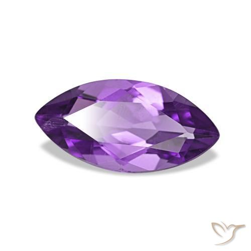 Ametista Violeta Púrpura Profundo Natural 0.92ct, Marquesa, VS