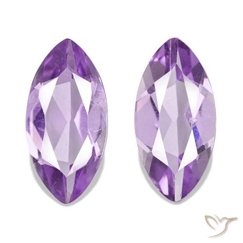 1.75ctw Medium Light Purplish-Violet Ametista Pedras Preciosas, Marquesa, VS