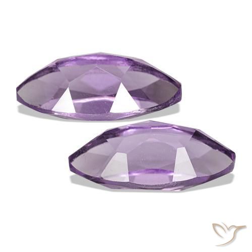 Pedras preciosas de ametista violeta natural de 2,29 ct, marquise, VS