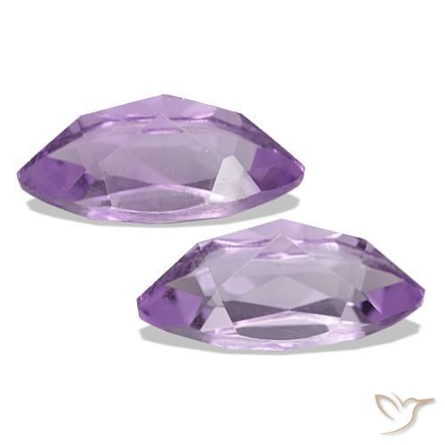 Pedras preciosas de Ametista Violeta Claro-Médio natural de 2,20 ct, Marquesa, VVS-VS