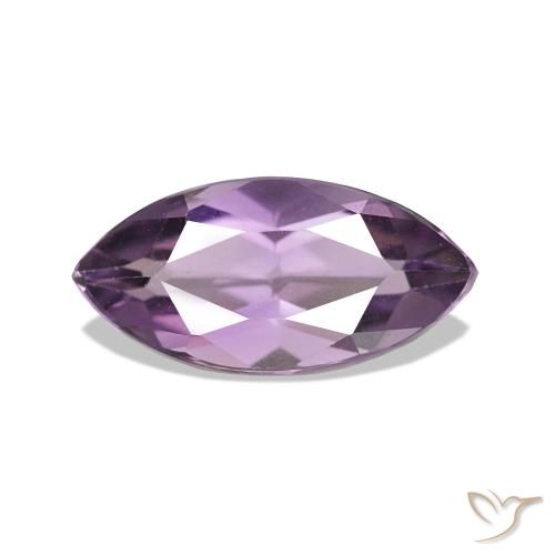 Ametista Violeta médio Natural 1.06ct, Marquesa, VVS
