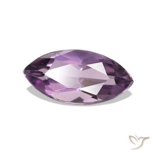 Ametista Violeta médio Natural 1.06ct, Marquesa, VVS