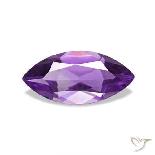 Ametista Violeta-rosa médio Natural 0.82ct, Marquesa, VVS