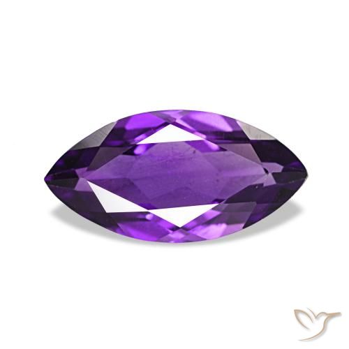 Ametista Violeta Vívido Natural 1.04ct, Marquesa, VVS