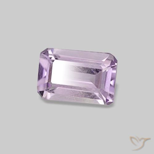 Ametista violeta natural 0,49ct, corte esmeralda, VS