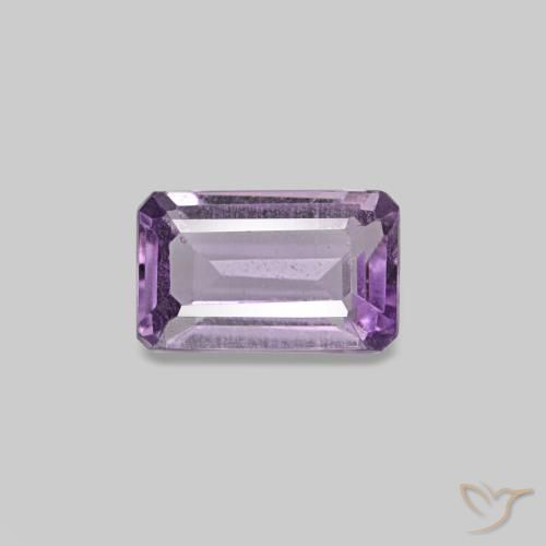 Ametista Violeta Claro-Médio Natural 0.29ct, Corte Esmeralda, VS
