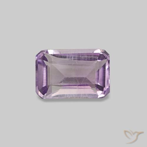 0.58ct Violeta Claro-Médio Ametista, Corte Esmeralda, VS